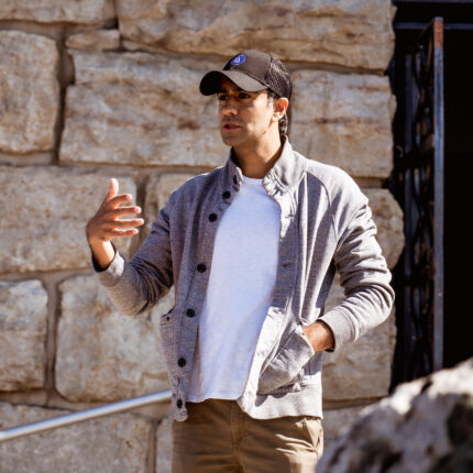 Sonny Thadani, CEO & Co Founder of Robin, making a speech